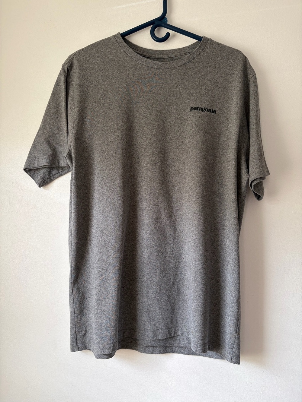 Patagonia Gray Short-Sleeve Crewneck Tee with Chest Logo